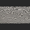 Stainless damascus steel plate, dimension: 2,3-2,5x75x300 mm