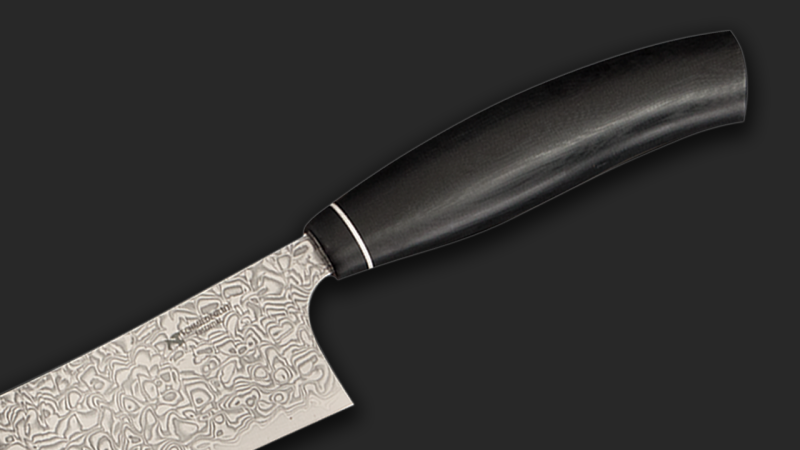 Santoku Essential , polished blade, handle G10 black