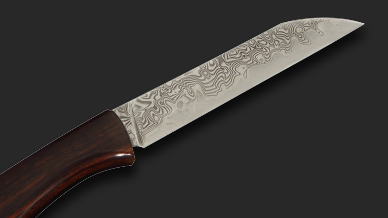 Paring knife Essential, polished blade, handle desert-ironwood